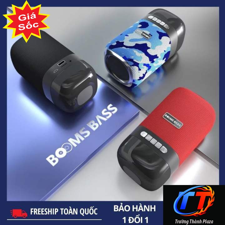 Loa bluetooth mini Booms Bass L22 cầm tay, hỗ trợ cắm USB, thẻ nhớ, đèn led đổi màu