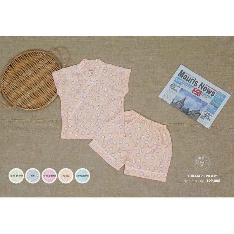 Hrnee Bộ yukata cho bé 6M đến 4Y