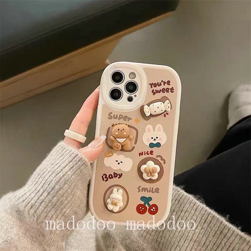 Cute Casing Samsung S23 S22 Ultra 5G S21 S20 FE S22+ S20+ Plus A54 A34 A24 A04 A14 A03 Core A71 A20S A53 A33 A52 A52S A03S A02S A10S A11 A12 M11 M12 A50 A50S A30S Cartoon Candy Bear Rabbit Flower Bow Strawberry Cherry Shockproof Soft Phone Case XPN 05