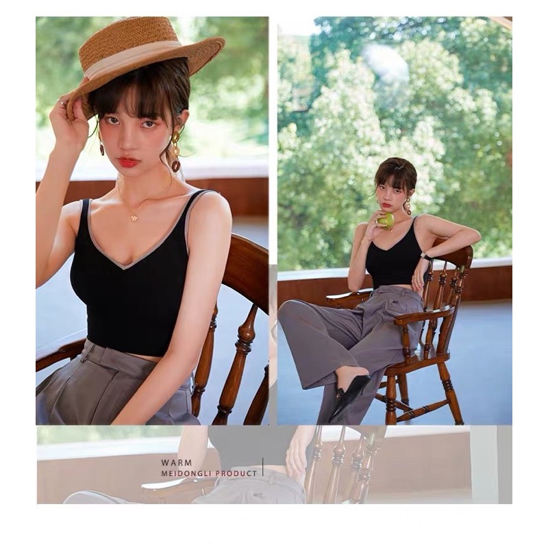 Áo bra gym yoga B2014 bản dây vai rộng khoét lưng sexy | BigBuy360 - bigbuy360.vn