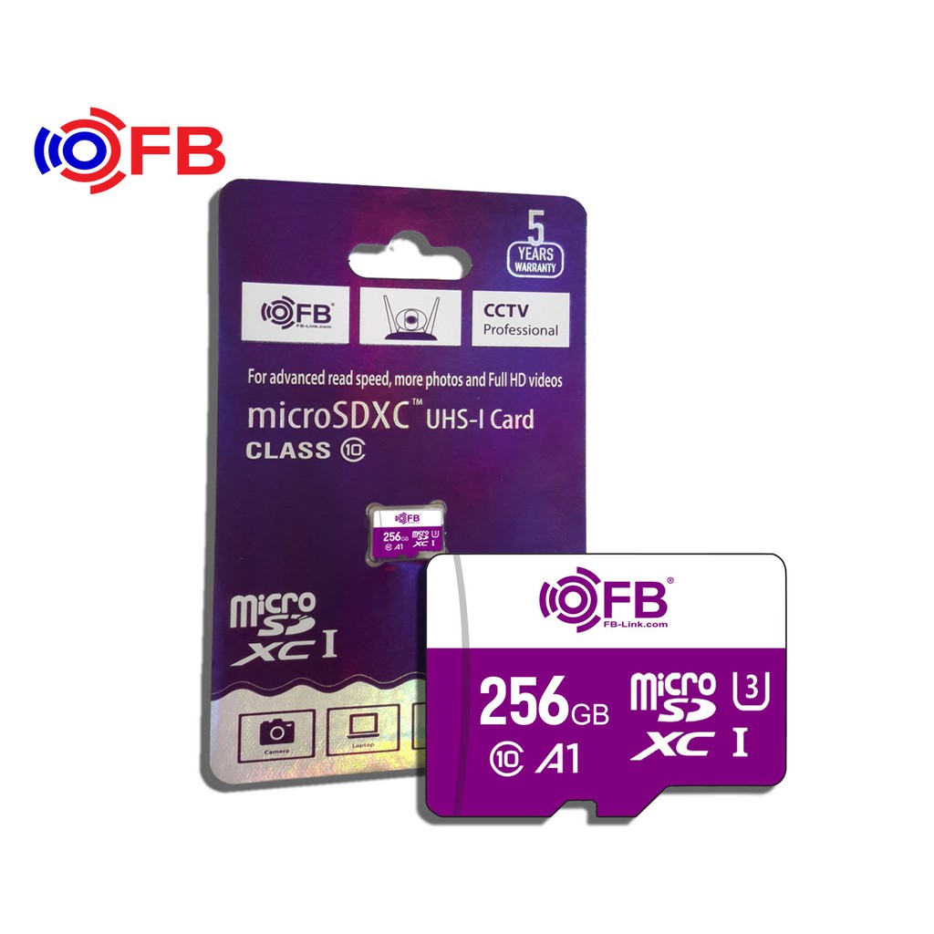 Thẻ nhớ MicroSD FB-LINK 256GB - BOX C10 (Chuyên dùng camera)