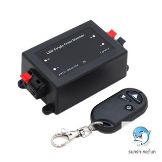 Bộ điều khiển độ sáng đèn led dc 12v 24v rf kèm remote điều khiển