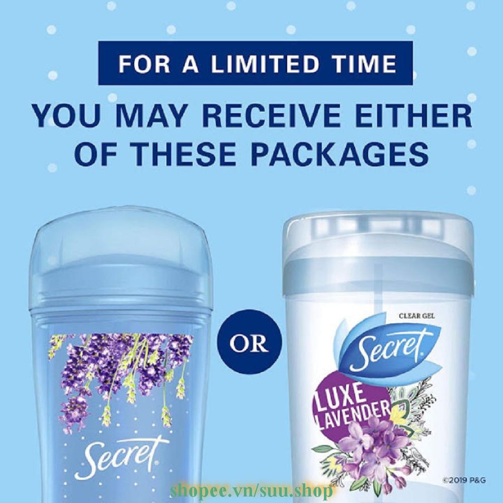 Gel Khử Mùi Nữ 73G Secret Luxe Lavender suu.shop cam kết 100% chính hãng | BigBuy360 - bigbuy360.vn