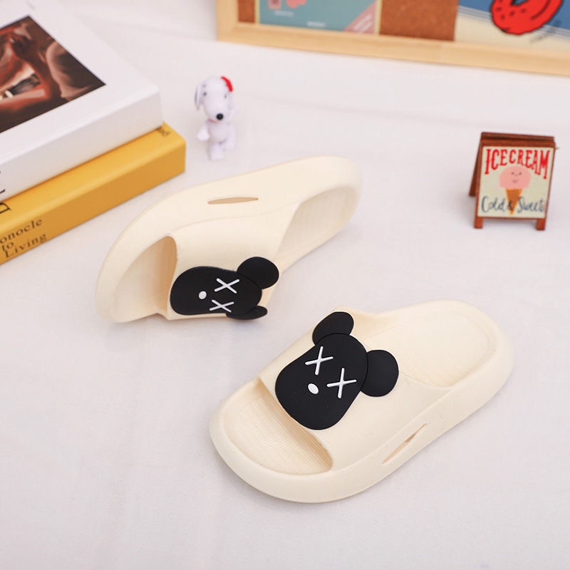 Dép gấu cho bé trai bé gái, dép lê cho bé phong cách Hàn Quốc, dép gia đình cao cấp