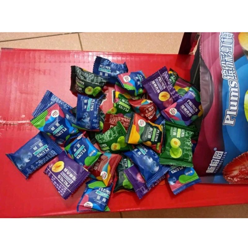 Ô mai Mei Kou Fu 5 vị mận xanh dâu tây,chery, việt quất, thanh mai