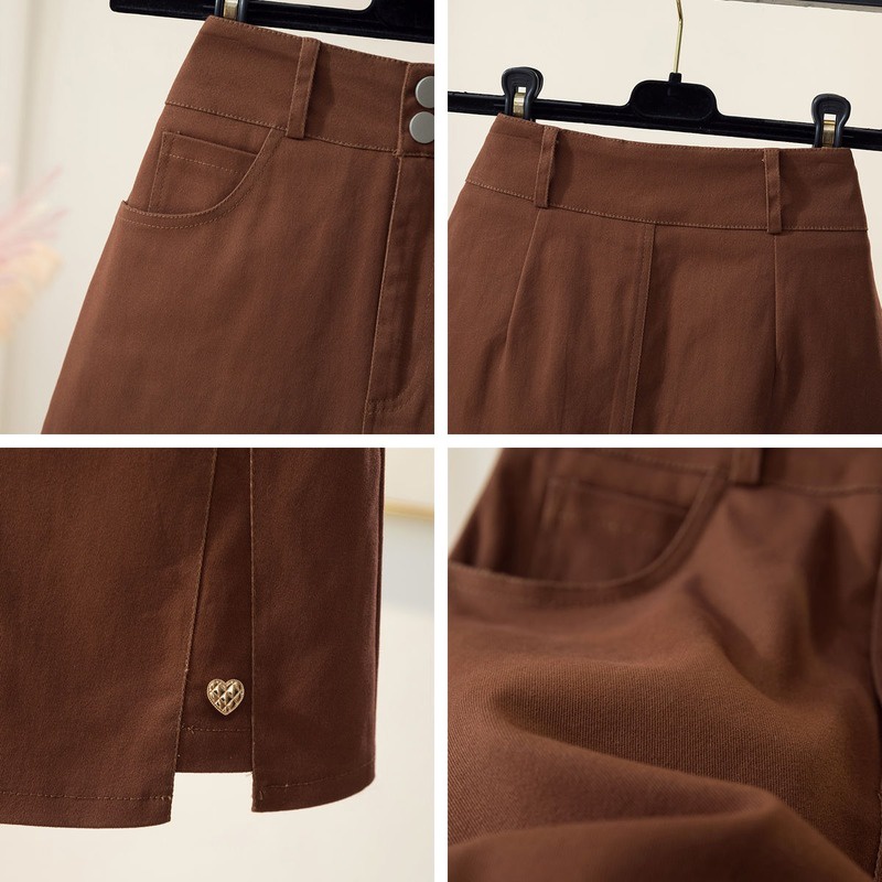 Chân Váy Chữ A Lưng Cao Thời Trang Mùa Thu Hàn Quốc 2022 Mới