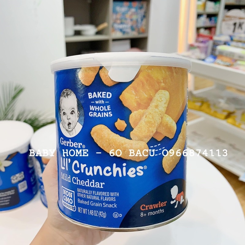 Bánh ăn dặm Gerber lùn cho bé 8+