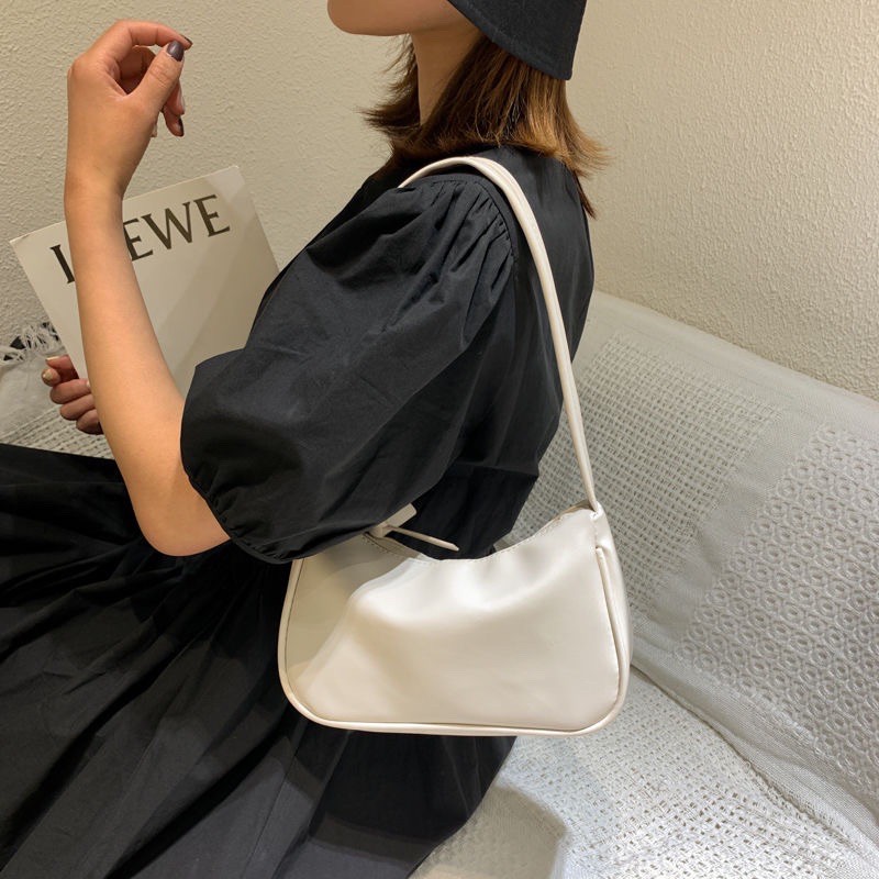 TÚI XÁCH NỮ KẸP NÁCH DA TRƠN HÀN QUỐC MỀM ĐẸP | BigBuy360 - bigbuy360.vn