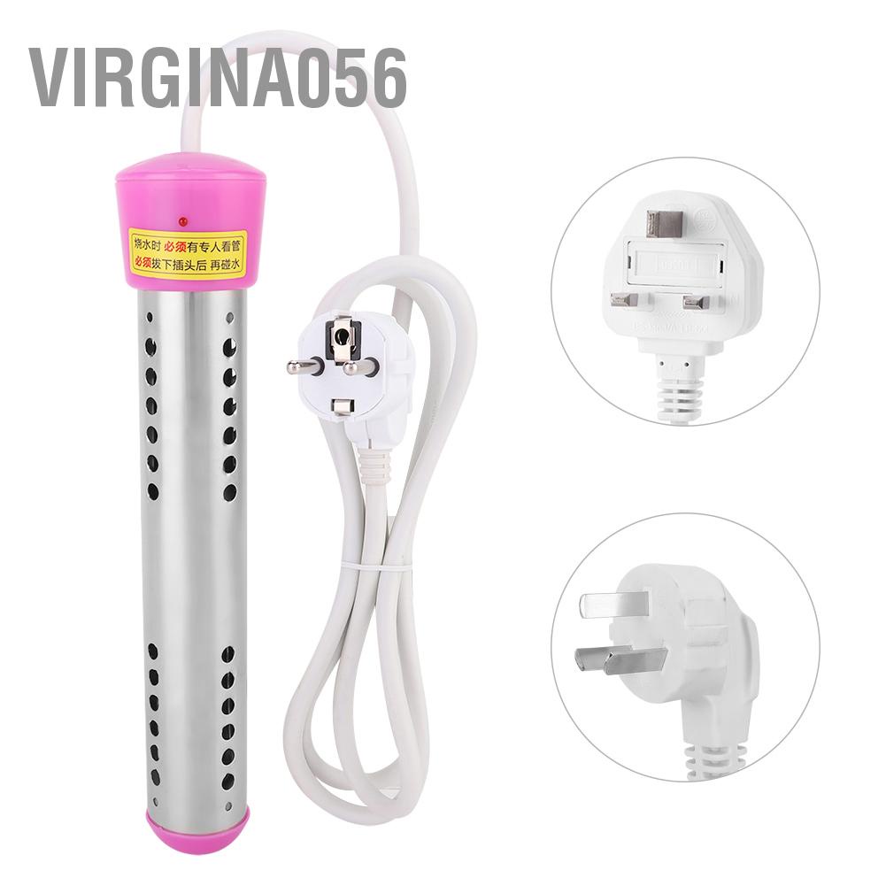 Virgina056 1.5m 2500W 70°C Auto Power off Water Electric Immersion Heater Boiler Travel Basin 220V