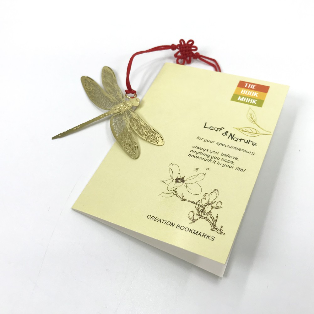 Bookmark kim loại thương hiệu Pingbooks kích thước 80x60x02 mm