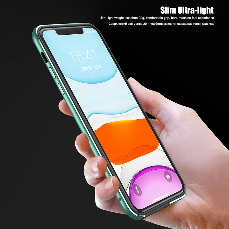 Ốp điện thoại viền nhôm sang trọng thích hợp cho iphone 12 mini pro max