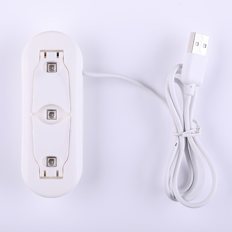 Đèn UV 3 bóng LED 6W UR SUGAR ánh sáng trắng đầu cắm USB chuyên dụng cho làm móng