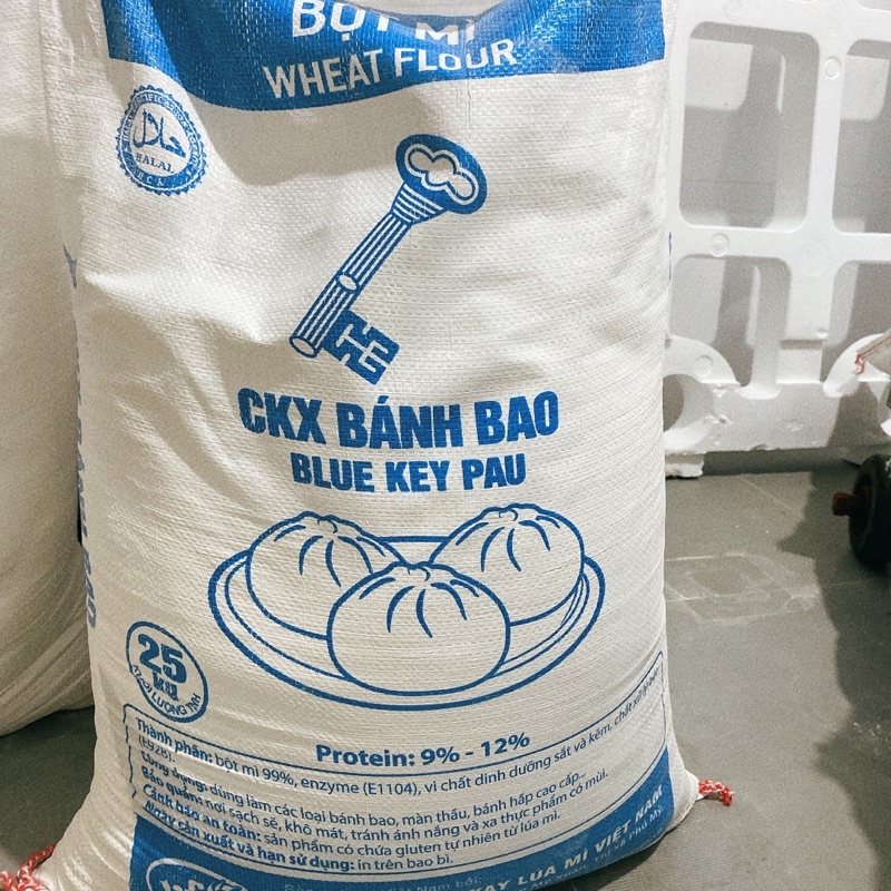 Bột mỳ làm bánh bao (combo 5kg) - Bột chìa khóa xanh - Bột bông hồng xanh