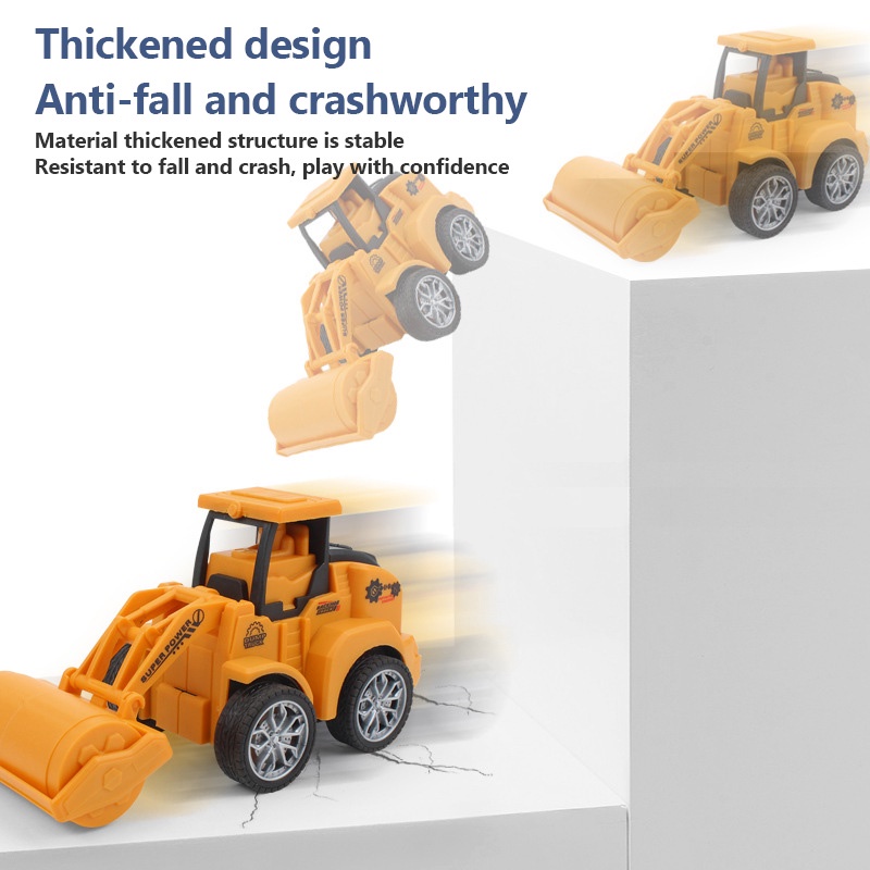 Children Engineering Vehicle Dumper Mixer Excavator Dumper Mixer Bulldozing Digging