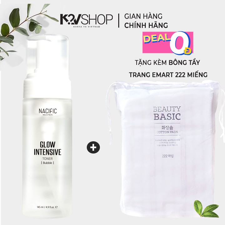 [GIÁ CỰC HOT] Toner bong bóng NACIFIC Glow Intensive Bubble Toner 145ml