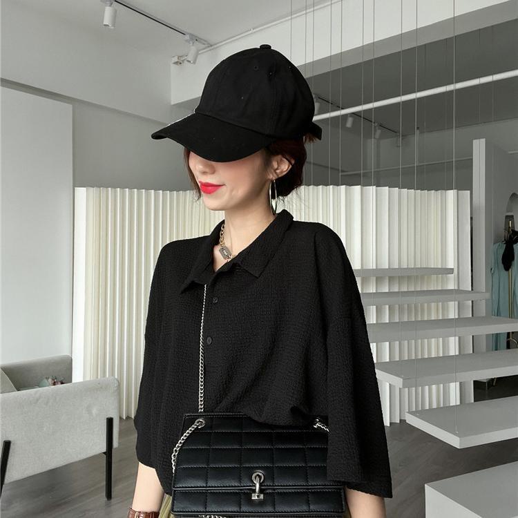 Áo polo Tay Ngắn Dáng Rộng Phong Cách Mỹ Thời Trang Mùa Hè 2022 Niche Cho Nữ 2-300kg