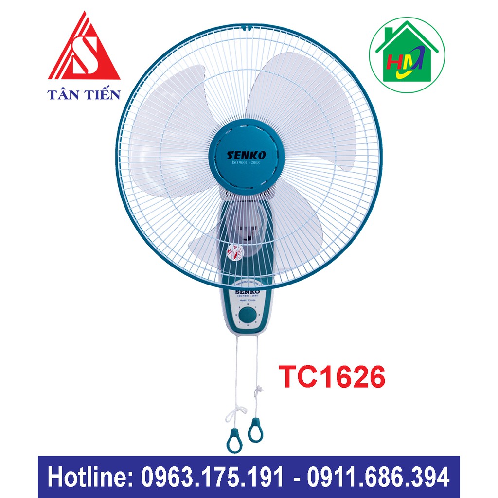 Quạt Treo Tường 2 Dây Senko TC1626