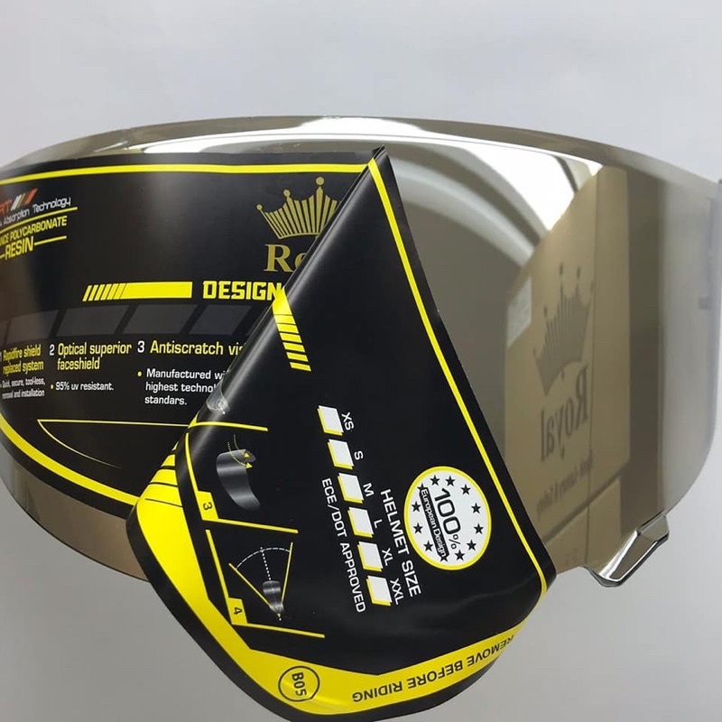 Kính Mũ Bảo Hiểm Fullface Royal M136, ASIA MT136