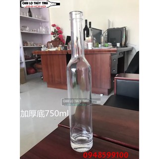 Chai thủy tinh đựng rượu vang 750ml crt1