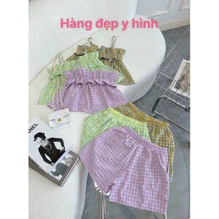 Sét 2 dây caro xốp(HÀNG ĐẸP NHƯ HÌNH SHOP ĐĂNG)
