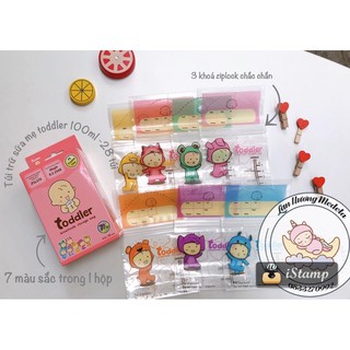 Túi trữ sữa toddler thái lan 3 khoá zip 100ml 28 túi
