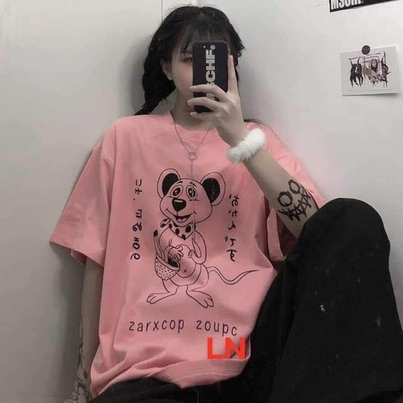 Áo phông chuột chữ nhật TH6