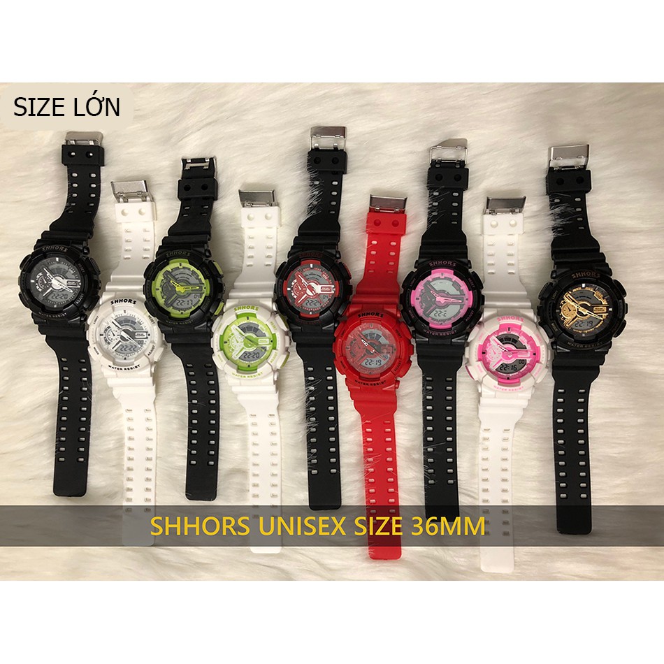 [ Có Size Nhỏ ]Đồng hồ thể thao nam nữ Sport Watch Shhors chính hãng