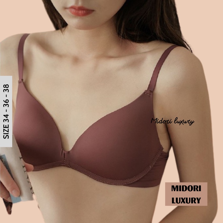 Áo Lót Su Lụa Sữa Đệm Mỏng Không Gọng Chống Lộ Viền A06