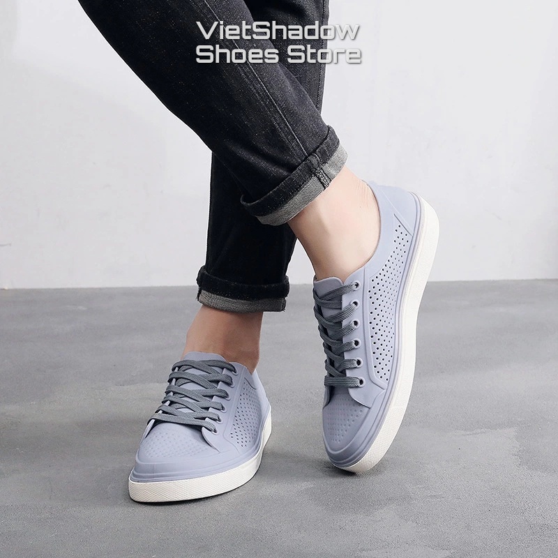 Giày nhựa - Giày thể thao nam bằng nhựa - Chất liệu PVC thoáng khí, đế cao su êm, mềm, không ngấm nước - Mã SP HH1925