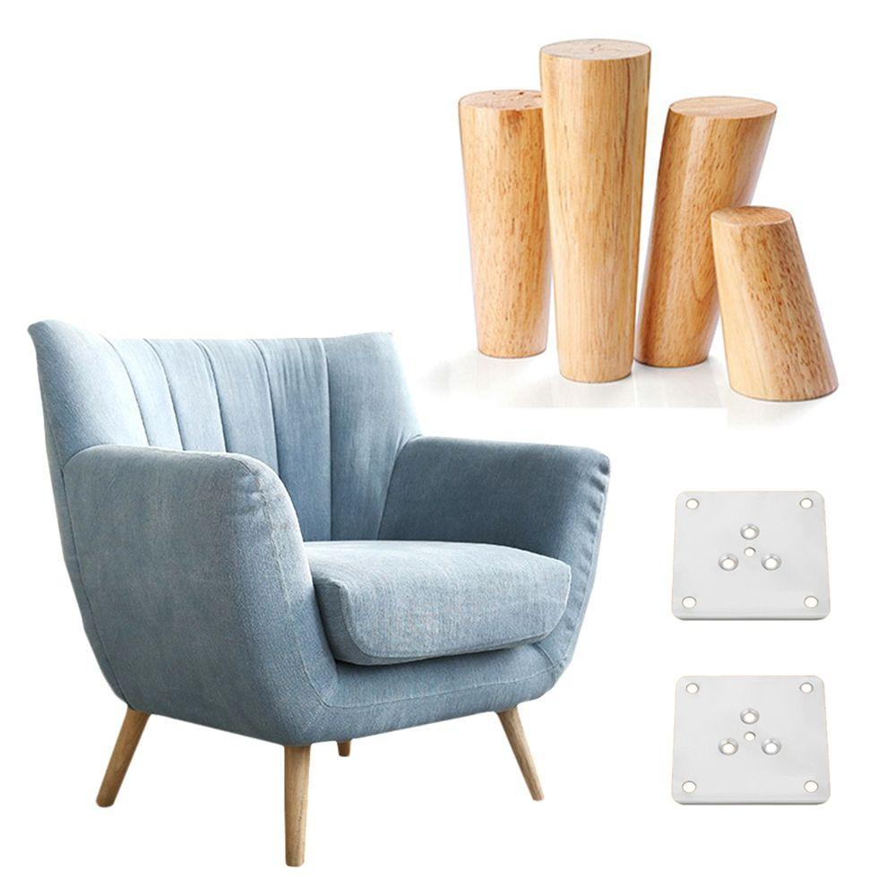 Chân Bàn Ghế Sofa / Giường Ngủ Hình Nón Tiện Dụng