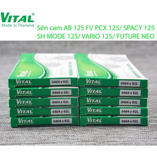 Sên cam VITAL AIRBLADE 125 / PCX  125/ SH MODE / VARIO/ SPACY 125/ FUTURE NEO - dài 92 mắc 0404 (0423) - xích cam xe máy