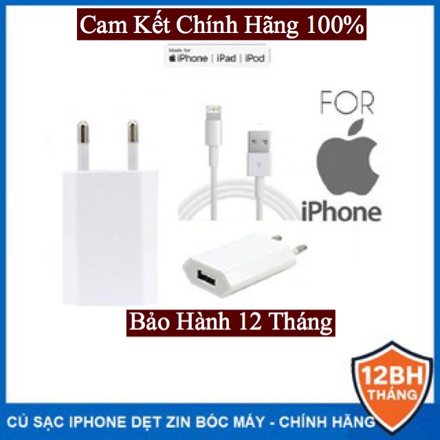 [Chính Hãng] Sạc Dẹp IPhone Zin Bóc Máy New 100% - Bảo Hành 3 Tháng - Cam Kết Zin Trọn Đời Sử Dụng