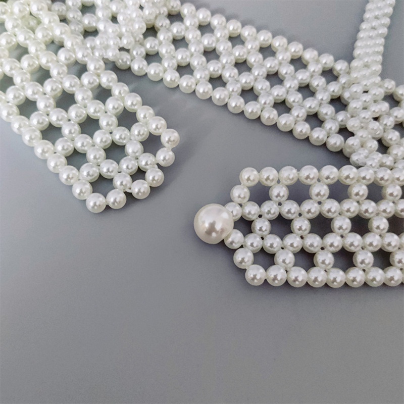 Vòng cổ Bodychain Đính Ngọc Trai Nhân Tạo Thời Trang