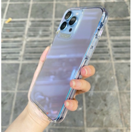 Ốp lưng kính Gear4 đổi màu cho iPhone 14, 13, 13 Pro Max, 12, 11 thay đổi màu sắc theo từng ánh nhìn viền dẻo chống sốc