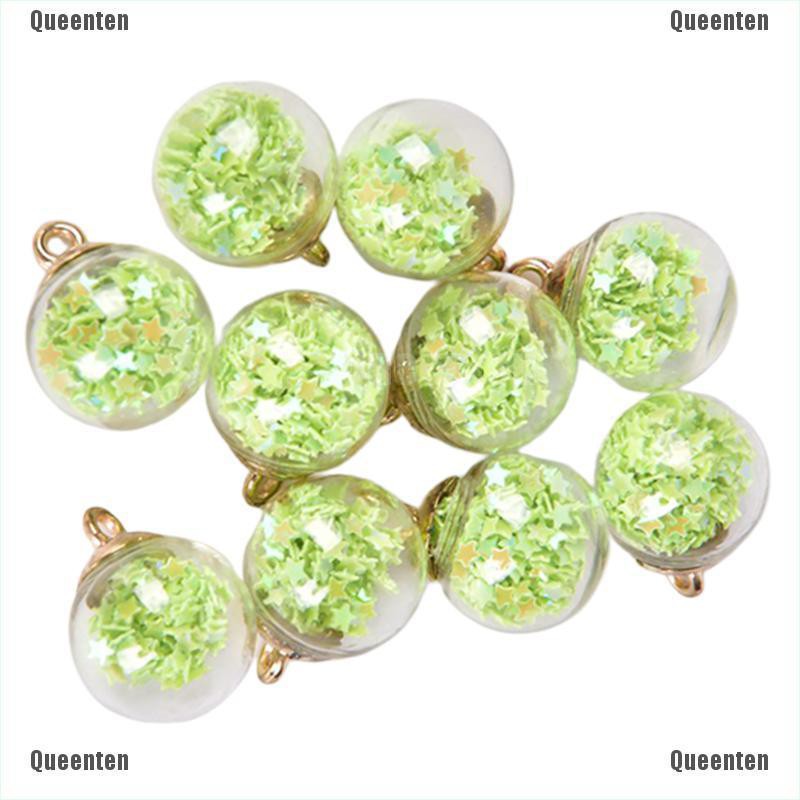 ★Nữ Hoàng★Bộ 10 Mặt Dây Chuyền Kính Hình Ngôi Sao Năm Cánh