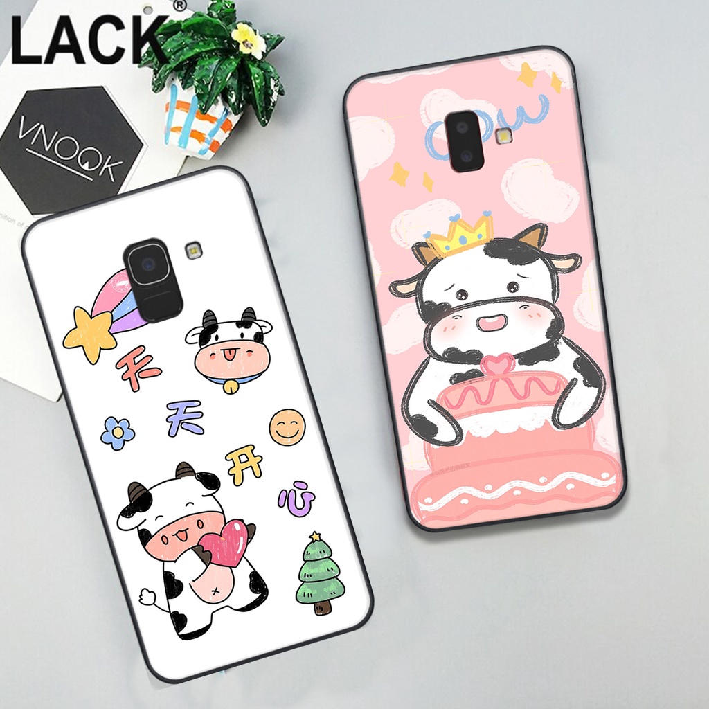 Ốp lưng SAMSUNG J6 - J6 PLUS in hình bò sữa cute đáng yêu