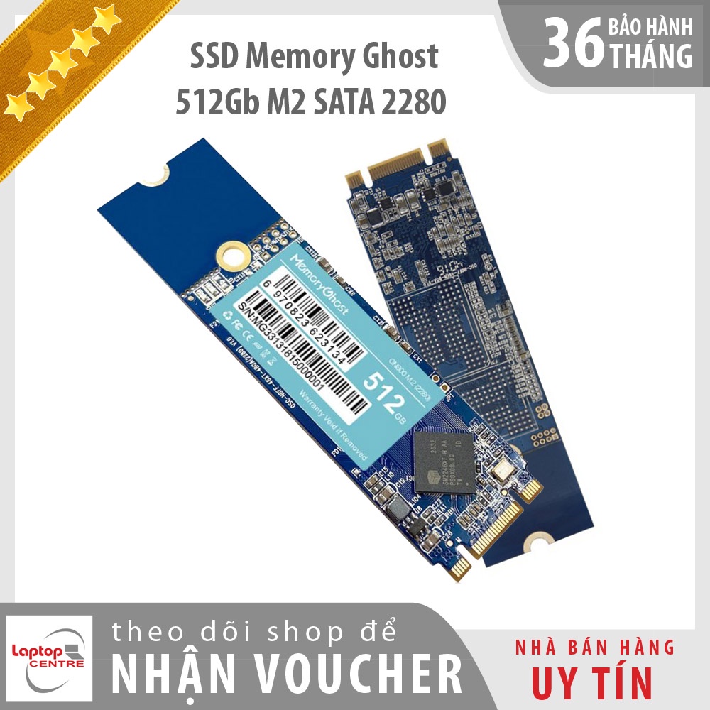 [Freeship] Ổ cứng SSD Memory Ghost 128Gb 256Gb 512Gb M2 SATA 2280, tốc độ 550/500Mb bảo hành 36 tháng [Laptopcentre]