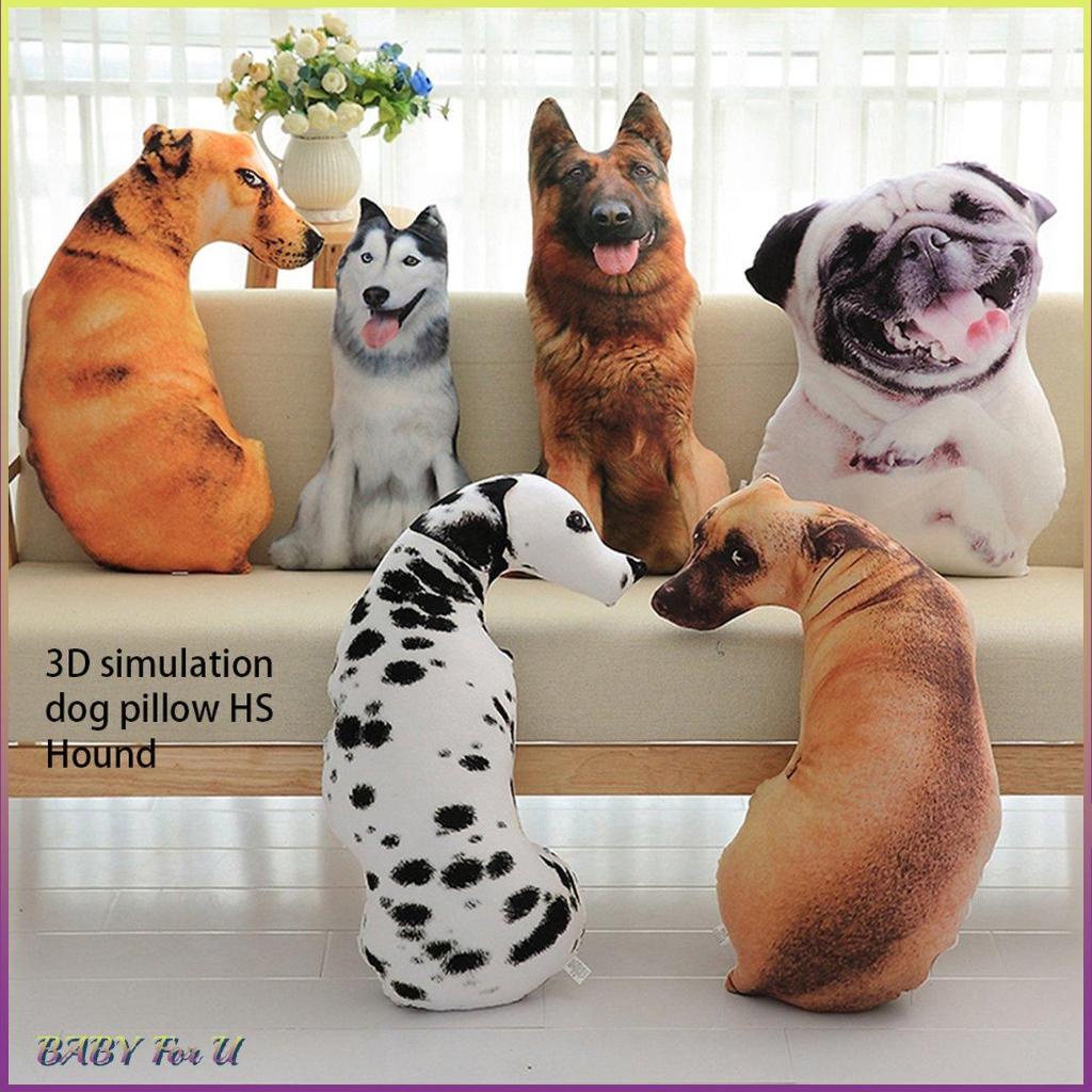 Gối Ôm Hình Chú Chó Hoạt Hình 3D Bằng Cotton PP Trang Trí Nội Thất
