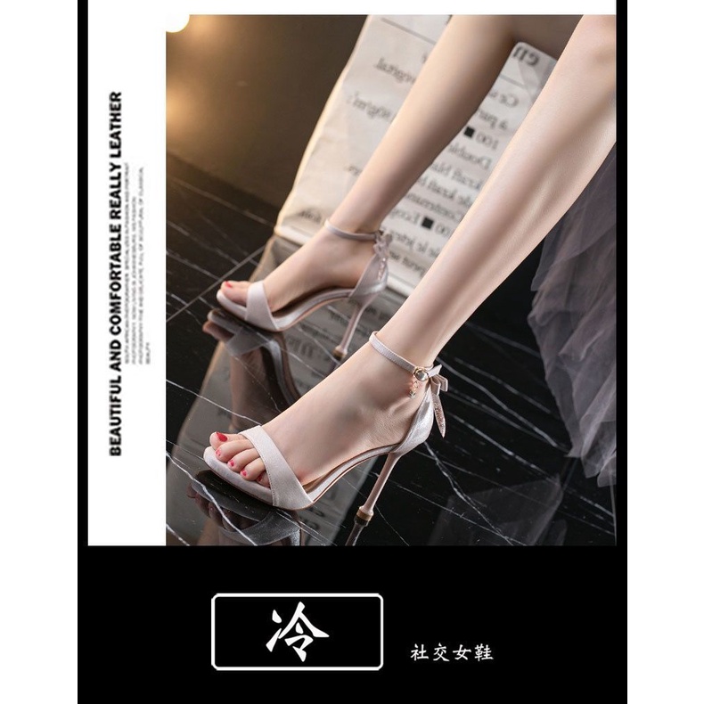 Giày Sandal Cao Gót Thời Trang Thanh Lịch Cho Nữ