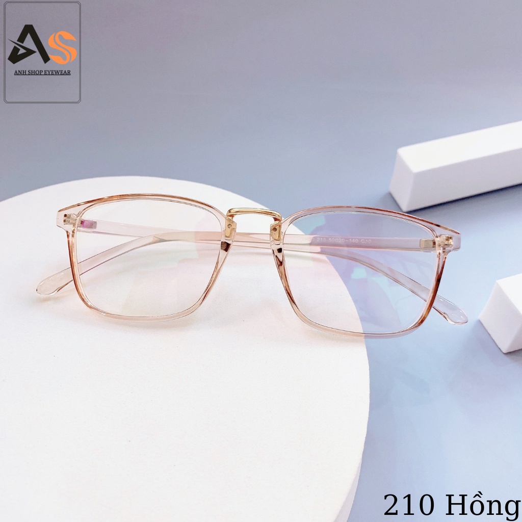 Gọng kính vuông thời trang chất liệu nhựa dẻo 210