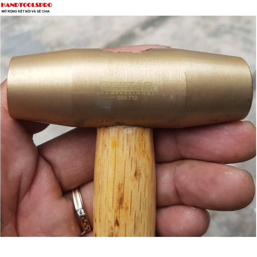 Búa đồng cán gỗ 12oz GESTAR 968-712