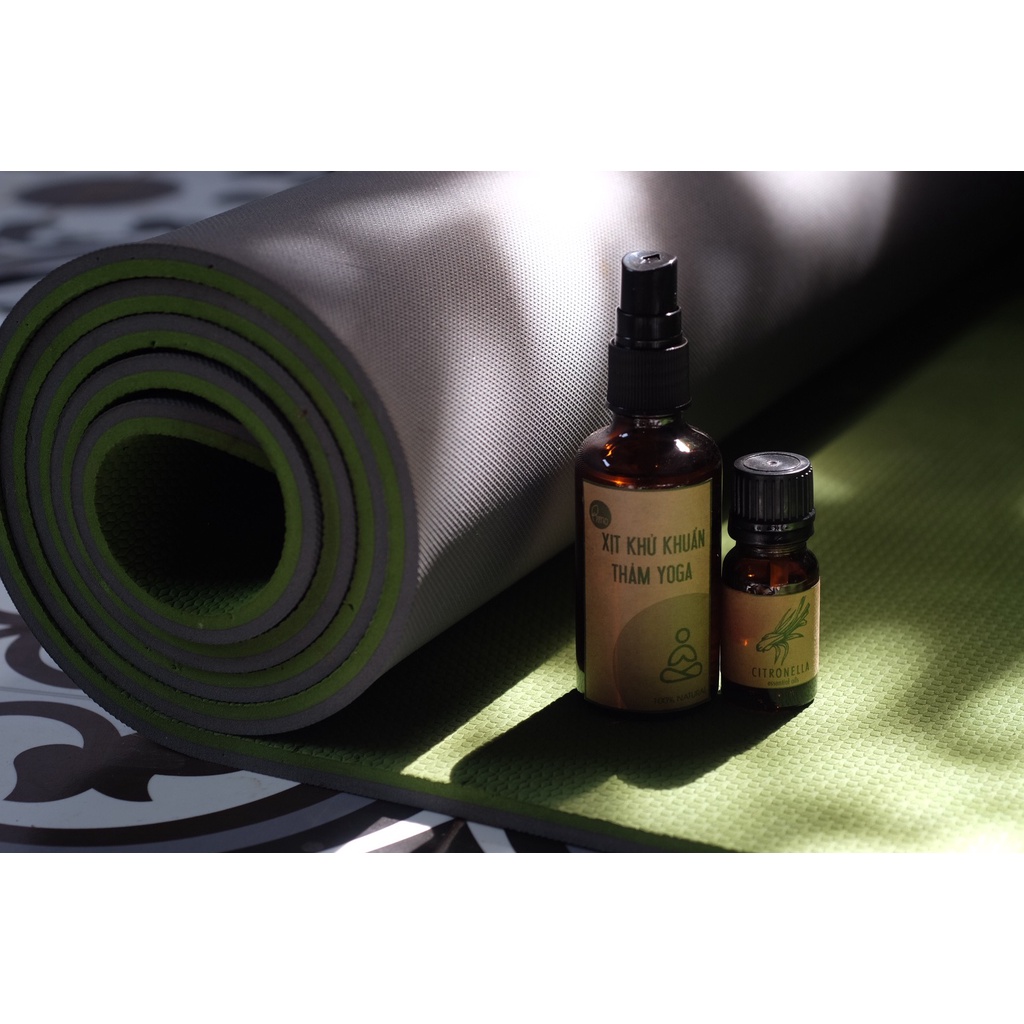 XỊT KHỬ MÙI THẢM YOGA  TINH DẦU SẢ TÍM
