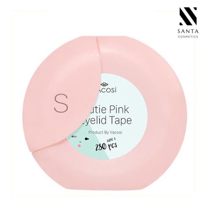 [CHÍNH HÃNG] Cuộn 280 miếng dán kích mí Vacosi Cutie Pink Eyelid Tape VM18