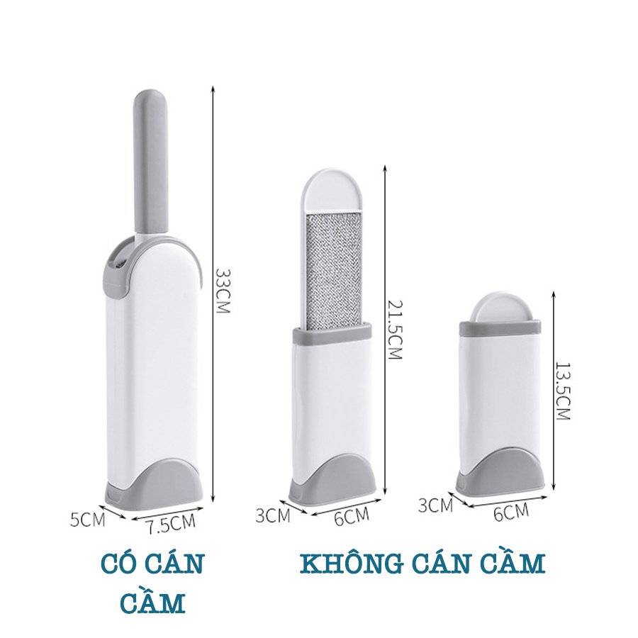 Cây Lăn Bụi Có Tay Cầm, Cây Lăn Bụi Tĩnh Điện Làm Sạch Bụi Bẩn Dùng Vĩnh Viễn K006