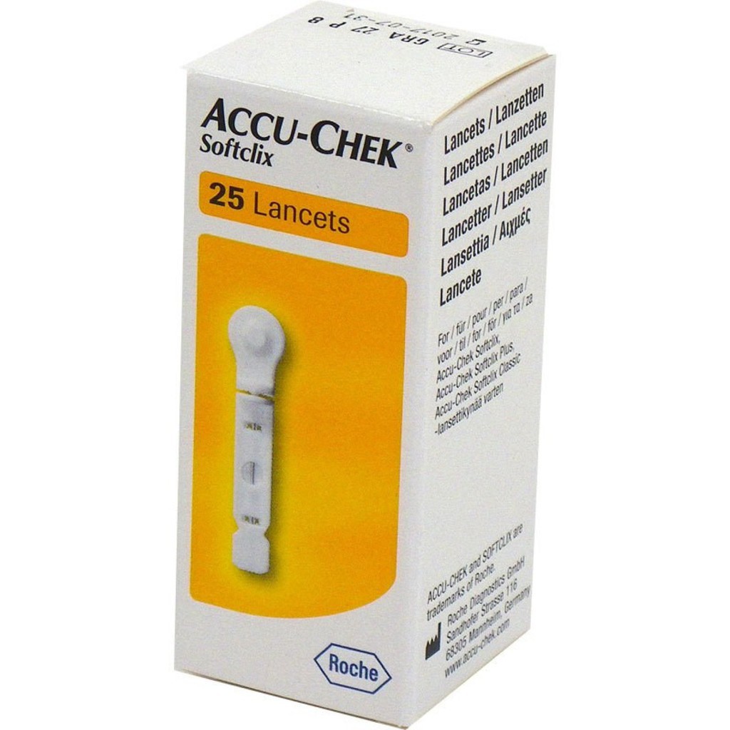 KIM DẸP LẤY MÁU ACCUCHECK SOFTCLIX (25 CÂY)