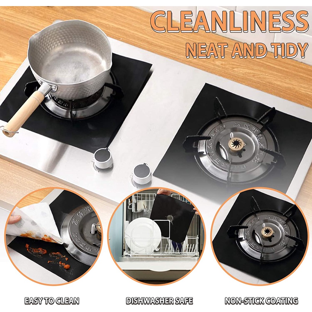 Set 1/2/4 Vỏ Bọc Bảo Vệ Bếp Gas/Bếp Gas Chống Trầy Xước