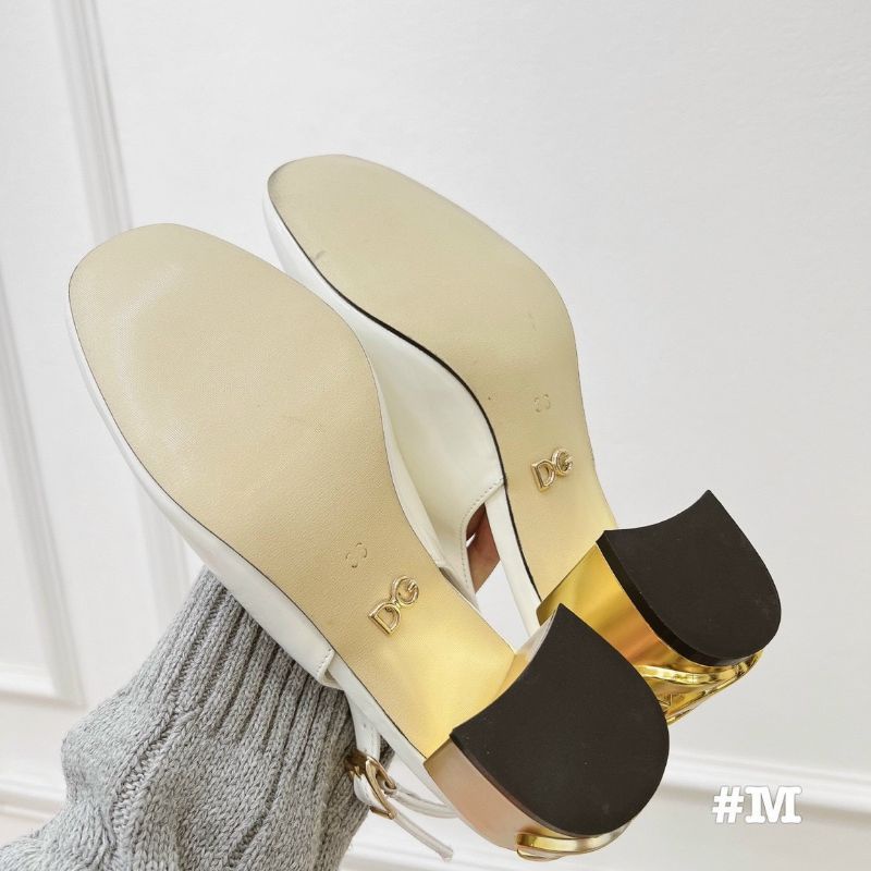 Cvx(ẢNH THẬT) Sandal 6p Gót Vàng Mũi Tròn Da Bóng Mềm Êm Fullbox Bill Túi Cao Cấp