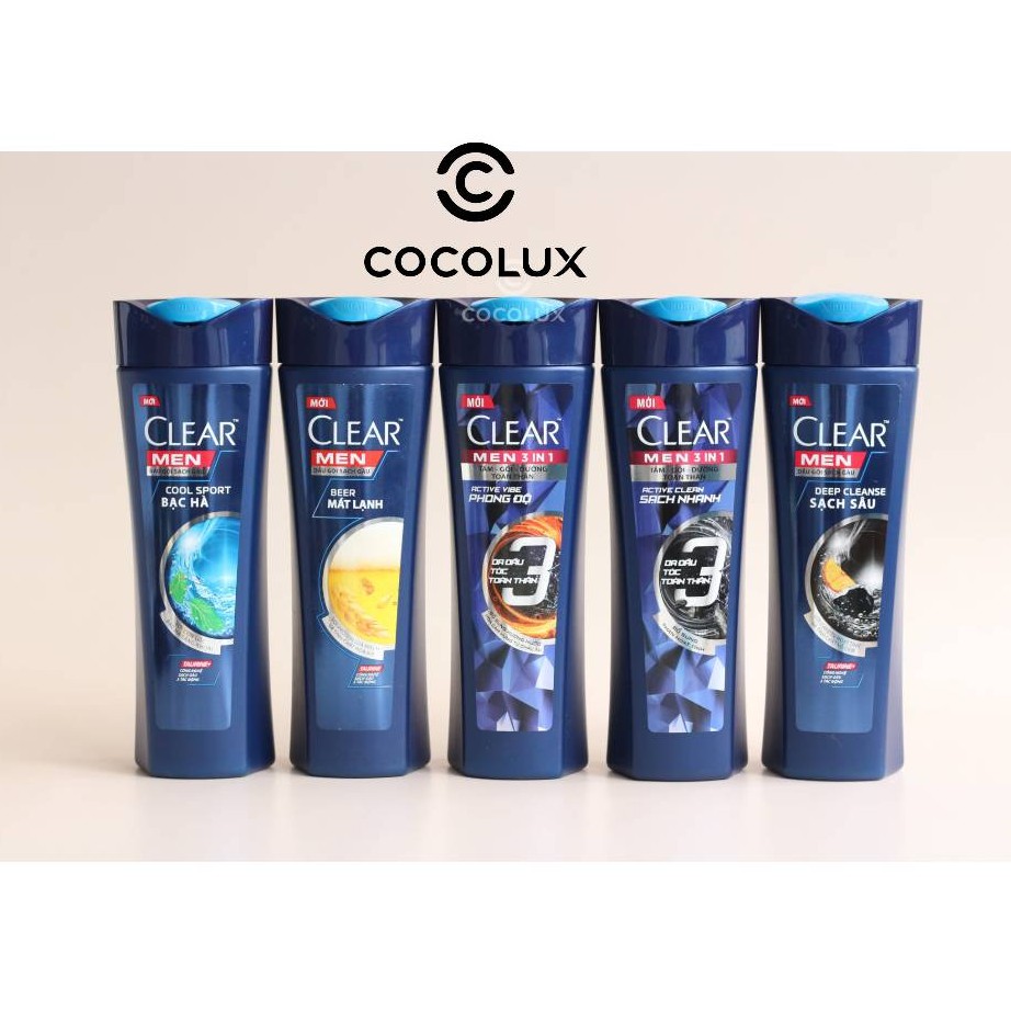 [Công Ty, Tem Phụ] Dầu Gội CLEAR Men [COCOLUX]