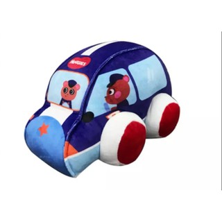 Xe ô tô bông màu xanh quà tặng Huggies cho bé