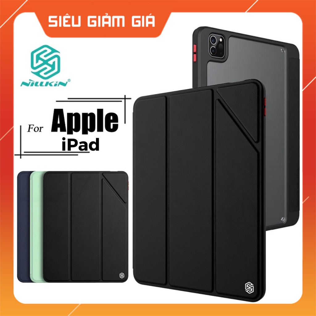 Bao da Nillkin Bevel cho iPad Pro 11.0 inch M1 2021 2020 2018 Air 4 Air 5 M1 10.9 inch 2022 10.2 Gen 7 8 9 Mini 6